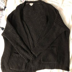 Chunky black cardigan